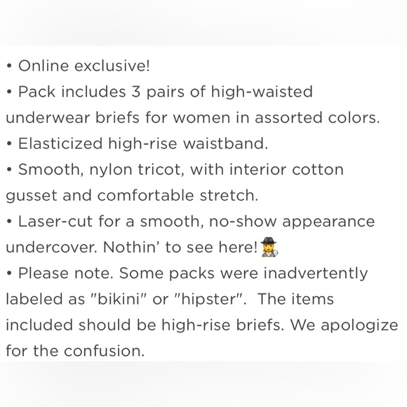 Old Navy Women’s High Rise Bikini 3 Pack - Picture 5 of 7